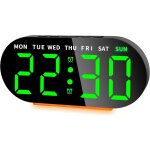 Sept - réveil numérique 7, 09 avec ecran led géant, horloge digitale avec veilleuse, double alarme, ... Sept - réveil numérique 7, 09 avec ecran led géant, horloge digitale avec veilleuse, double alarme, ...