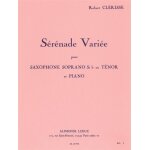 Robert clerisse : serenade variee - recueil saxophone tnor et piano 9790046247767 al24776