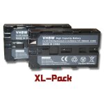 Vhbw 2x batterie compatible avec hitachi vm - h660e, vm - h660, vm - h650, vm - h630e, vm - h1000la, ...