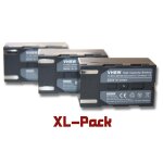 Set de 3 batteries 1200mah pour camscope samsung vp - d362, vp - d364w, vp - d371, vp - d371w, vp - ...