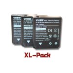 Set de 3 batteries 750mah pour camscope samsung hmx - r10 pentax optio x90 sigma dp1 dp2 dp3 merrill ...