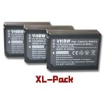 Set de 3 batteries 800mah pour camscope samsung nx200, nx210, nx1000, nx2000 remplace bp - 1030, ed ...