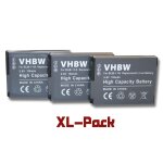 Vhbw 3x batterie compatible avec samsung digimax wb690, wb650, wb600, wb700 appareil photo (700mah, 3, ...