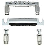 Set chevalet et cordier pour guitare electrique abr - 1 les paul lp, argent