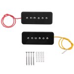 Set de manche chevalet p90 micro alnico 5 micro guitare electrique noir Set de manche chevalet p90 micro alnico 5 micro guitare electrique noir