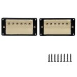 Set micros humbucker guitare electrique 50 + 52mm double coil micro or pour lp Set micros humbucker guitare electrique 50 + 52mm double coil micro or pour lp