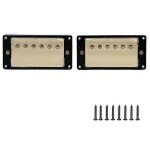 Set micros humbucker guitare electrique 50 + 52mm double coil micro or pour lp