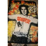 Sexpistols drapeau geant tissus 90cm x 140cm .