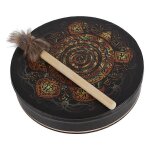 Shaman tambour v�g�tarien totem tortue tambour son gu�risseur chaman tambour avec baguette de tambour ...