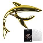 Shark capo zinc alloy tone clip elastic soft pour guitare acoustique ukul�l� mandoline banjo gold