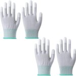 Shiba - lot de 2 paires de gants antistatiques antidrapants avec revtement en polyurthane, antidrapants, ...