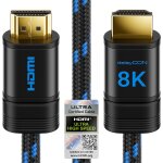 Shiba - 3, 0m cble 8k hdmi 2. 1b (48g, ultra haute vitesse) certifi, 8k@60hz 4k@120hz 2k@144hz / 165hz ...