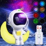 Shiba - astronaute projecteur galaxie, projecteur ciel etoile astronaute avec nbuleuse et etoile, minuterie, ...