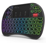 Shiba - mini (nouveaut) clavier x8 wireless franais ergonomique sans fil avec touchpad pour smart tv, ...