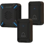 Shiba - sonnette de porte extrieure sans fil ip68 grande enceinte puissante, affichage led, porte 300 ...