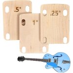 Shims de manche pour basse, 3 - pcs guitar neck shims, pour guitare et basse bolt - on neck repair replacement ...