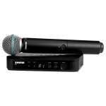 Shure blx24 / beta 58a m17 - syst�me sans fil pour chanteurs - micro main dynamique supercardio�de beta58 ...