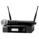 Shure glxd24r + / sm58 z4 - syst�me micro main sans fil - bande de fr�quence z4 - num�rique - rackable ...