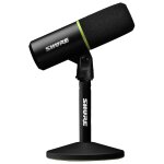 Shure mv6 - microphone dynamique filaire - usb - c - prise casque - pied de table inclus