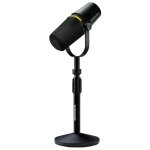 Shure mv7 + noir avec pied de table - microphone dynamique filaire - directivit� cardio�de - xlr / usb ...