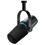 Shure mv7i noir - microphone dynamique filaire - directivit� cardio�de - interface audio int�gr�e - xlr ...