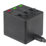 Sige de chargeur de cble usb  3 ports avec batterie, pour camra g - opro hero 5 / 6 / 7 2018