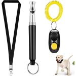 Sifflet chien, clicker pour chien, sifflet et clicker pour dressage de chiens, kit de dressage pour animaux ...