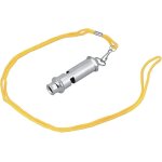 Sifflet de pigeon avec longe en acier inoxydable outil dentranement au comportement des oiseaux a ...