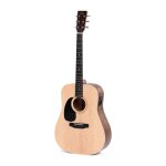 Sigma dmel - guitare electro - acoustique dreadnought gaucher - naturel satin�