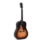 Sigma jm - sge - guitare electro - acoustique dreadnought slope shoulder - sunburst satin�