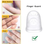 Silicone finger protection guitare, 40 pièces 5 tailles anti - slip rubber finger Silicone finger protection guitare, 40 pièces 5 tailles anti - slip rubber finger