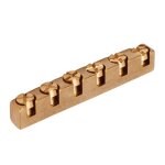 Sillet de guitare 6 cordes en laiton instrument réglable accessoire pièce de rechange pour basse Sillet de guitare 6 cordes en laiton instrument réglable accessoire pièce de rechange pour basse
