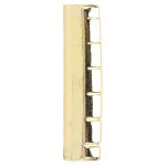 Sillet de guitare a 6 cordes de remplacement portable 43mm pré - fendu or métal folk guitare sillet Sillet de guitare a 6 cordes de remplacement portable 43mm pré - fendu or métal folk guitare sillet