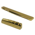 Sillet et selle de chevalet de guitare acoustique en laiton 6 cordes Sillet et selle de chevalet de guitare acoustique en laiton 6 cordes