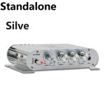 Silve - amplificateur hifi st - 838 2. 1 canaux voiture mp3 mini ampli entr�e aux r�glage des basses ...