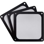Silverstone paquet: 3x sst - ff123b 120mm filtre de ventilateur anti - poussire ultra fin, aimant, noir ...
