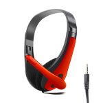 Single 3. 5mm red casque de jeu stro  rduction de bruit avec micro pour ordinateur portable ps4, ...
