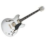 Sire larry carlton h7 white guitare demi - caisse