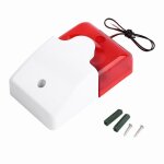 Sirne stroboscopique filaire, alarme sonore durable, lumire clignotante 12 v, sirne stroboscopique ...