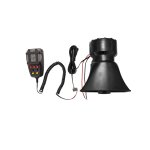 Sir�ne de voiture avec microphone pa et 7 sons d'alarme, 80 w, dc 12 v, plastique durable, kit d'installation ...