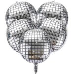 Sjzg - lot de 5 boules a facettes décoratives xxl a paillettes, aspect miroir, accessoires de fête pour ... Sjzg - lot de 5 boules a facettes décoratives xxl a paillettes, aspect miroir, accessoires de fête pour ...