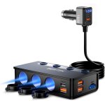 Sjzg - chargeur de voiture 180w usb - c pd usb qc3. 0, 3 prises adaptateur allume cigare usb 12v / 24v ...