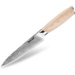 Sjzg - couteau de universel 13cm acier u2013 manche ergonomique pakkawood, motif damas laser, tranchant ... Sjzg - couteau de universel 13cm acier u2013 manche ergonomique pakkawood, motif damas laser, tranchant ...