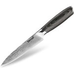 Sjzg - couteau de universel 13cm acier u2013 manche ergonomique pakkawood, motif damas laser, tranchant ... Sjzg - couteau de universel 13cm acier u2013 manche ergonomique pakkawood, motif damas laser, tranchant ...