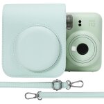 Sjzg - pu housse de protection en cuir pour fujifilm instax mini 12 / 11 instant film camera sac de voyage ...