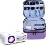 Sjzg - sac pour mini projecteur xuanpad, dr. q, apeman et qkk, sacoche pour mini videoprojecteur et accessoire ...