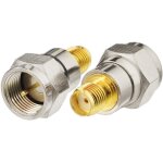 Sma 4g antenna adapter sma female to f type male adapter 2pcs compatible for wlan 4g aerial tv sticker ...