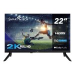 Smart tech 22fn01v - 22  - tv led full hd (55 cm), hdmi, usb, rsolution : 1920 * 1080