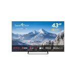 Smart tech 43uw02v - 43  - tv led 4k uhd 139 cm smart tv web os molotov, netflix, prime video, canal ...