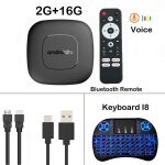 Smart tv box rack, android 14, rl ram, 4 go, 8 go rom, 64 go, 128 go, touriste, wifi 2. 4g et 5g, assistant ...